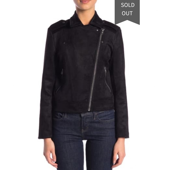 NWT Philosophy Faux Suede leather Moto Jacket - Picture 3 of 9